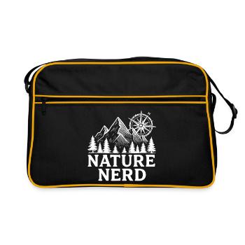 Nature Nerd Randonnée Montagnes - Sac Retro - noir/or - Devant