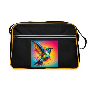hummingbird - Retro Bag - black/gold - Front