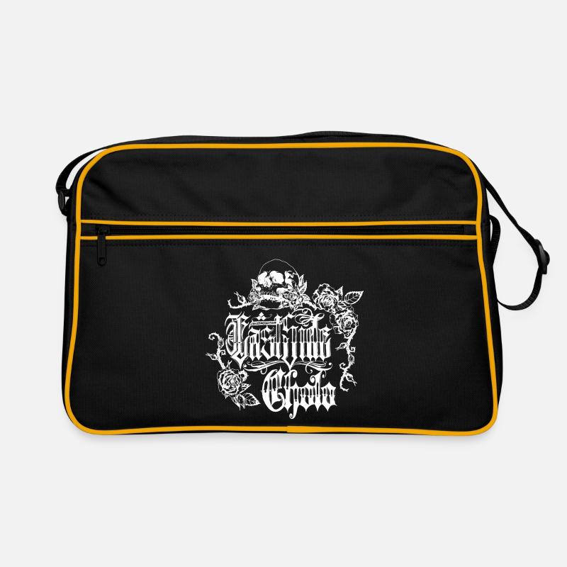 Skull Rose Gothic Design Retro Tasche