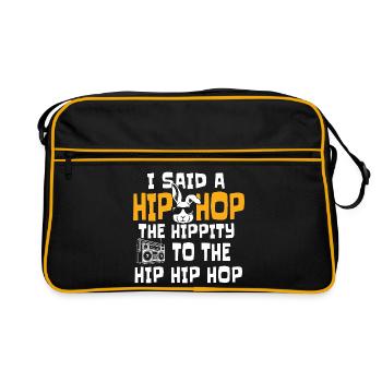 Hip Hop The Hippity To The Hip Classic Rap Citation - Sac Retro - noir/or - Devant