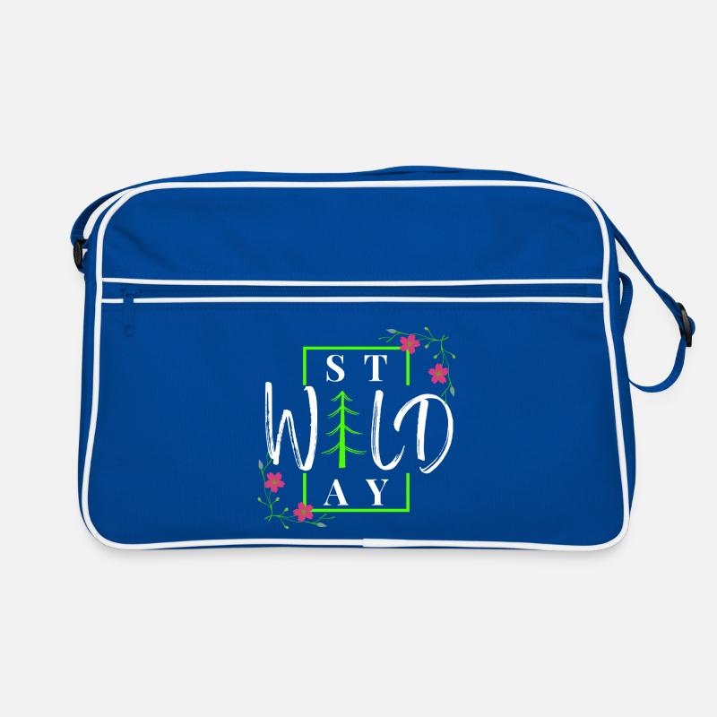 Stay Wild - Rustic Winter Forest Retro Bag