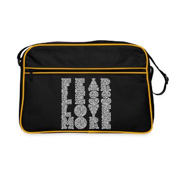 Lettrage ornemental élégant - Sac Retro - noir/or - Devant
