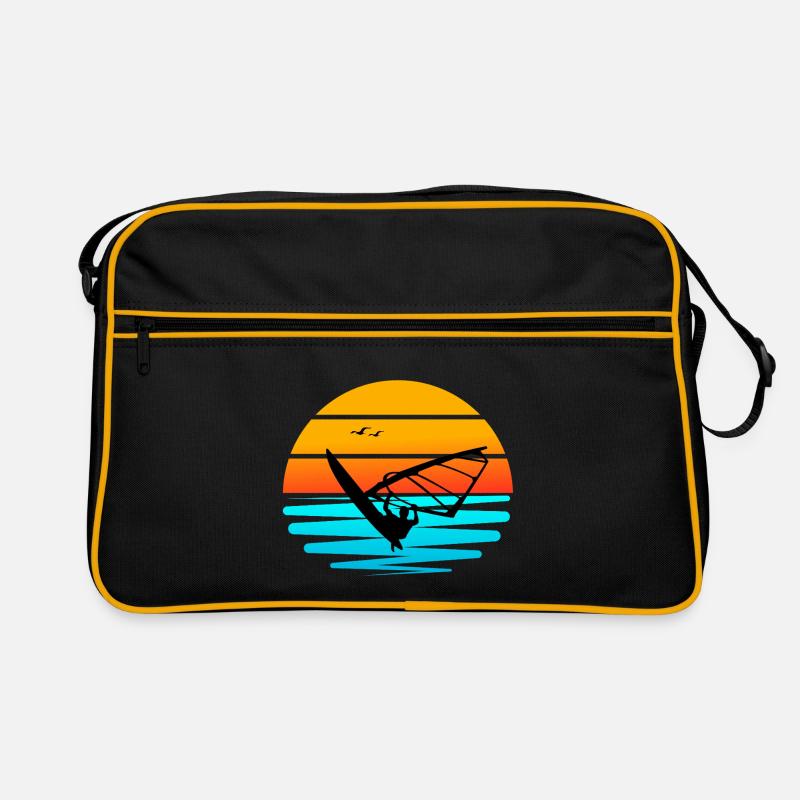 Windsurf au Coucher de Soleil Sac Retro