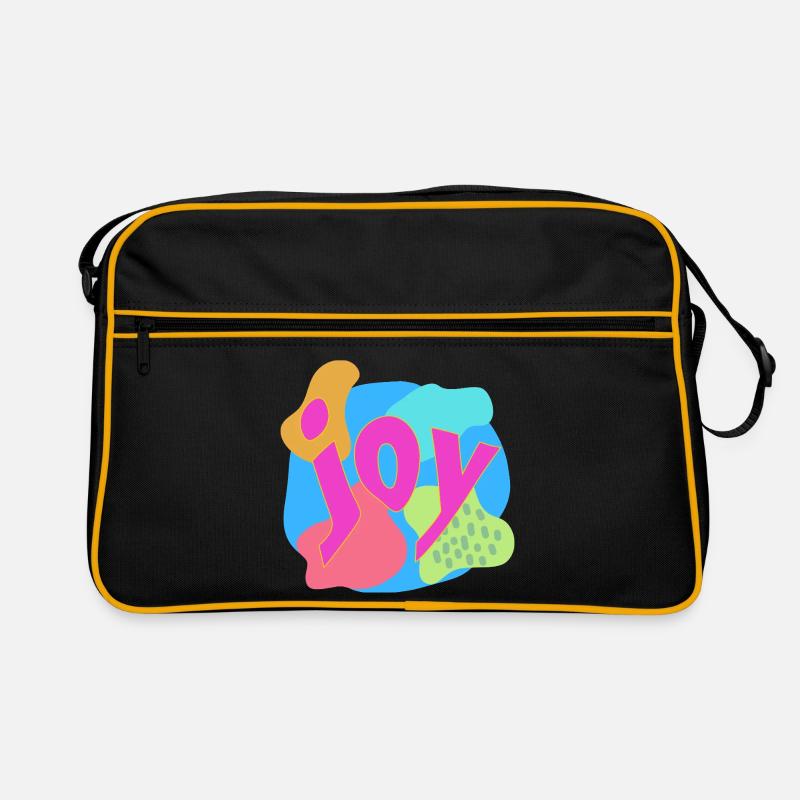 Lebendige Joy-Expression im Pop-Art-Stil Retro Tasche