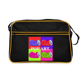 Pop Art Cola Dosen Design - Sac Retro - noir/or - Devant