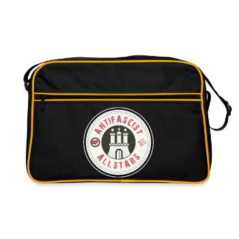 Antifascist Allstars – Hamburg shows its stance - Retro Bag - black/gold - Front