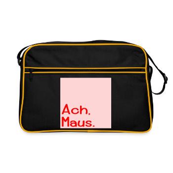 Oh Mouse nickname - Retro Bag - black/gold - Front