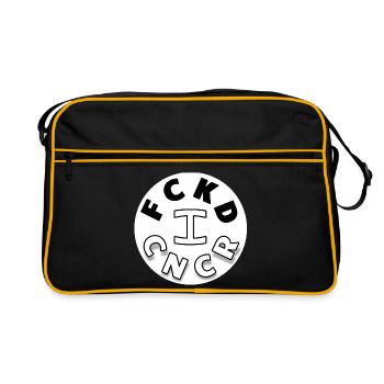 I FUCKED CANCER - Retro Bag - black/gold - Front