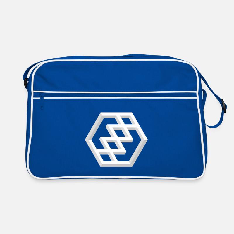 Abstract Geometric Pattern Retro Bag
