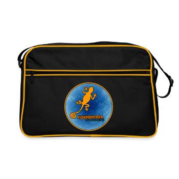Formentera with Gecko - Retro Bag - black/gold - Front