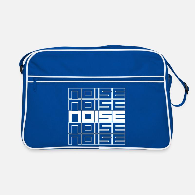 Noise Geometric Typography Bold Pattern Retro Bag