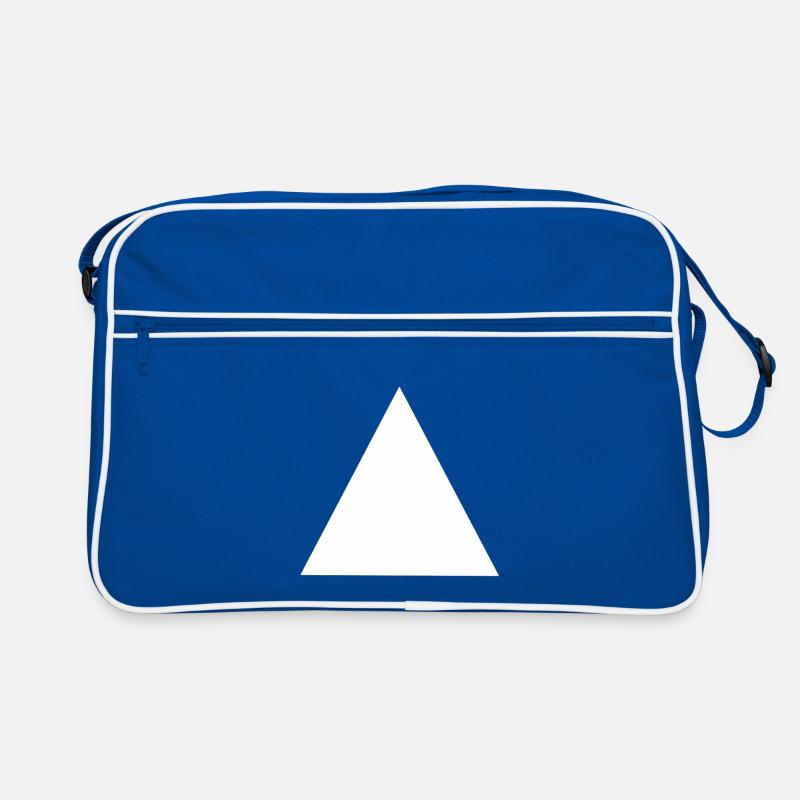 Abstract Geometric Triangle Composition Retro Bag
