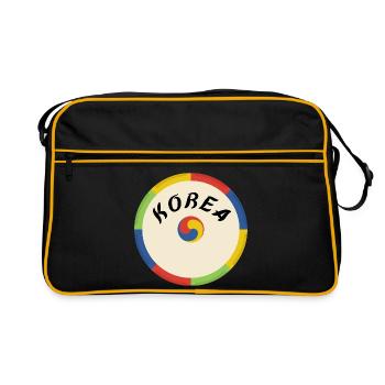 Korea Design – Tradition & Culture in a Circle - Retro Bag - black/gold - Front