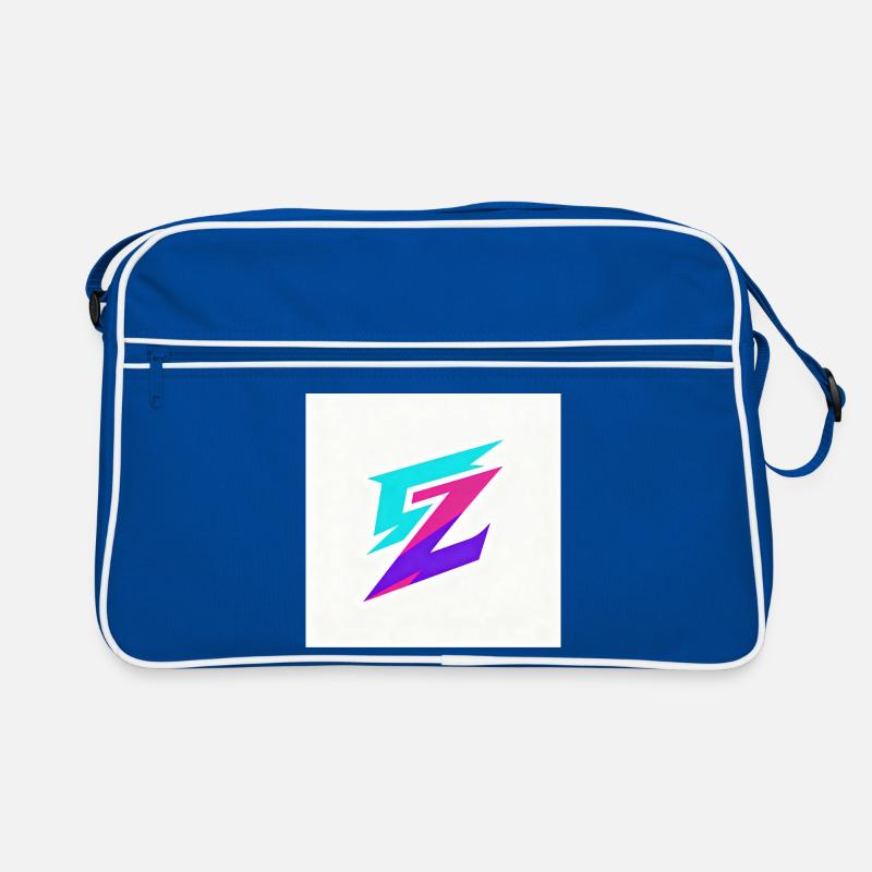 Zigzag Neon Gradient Logo Retro Bag