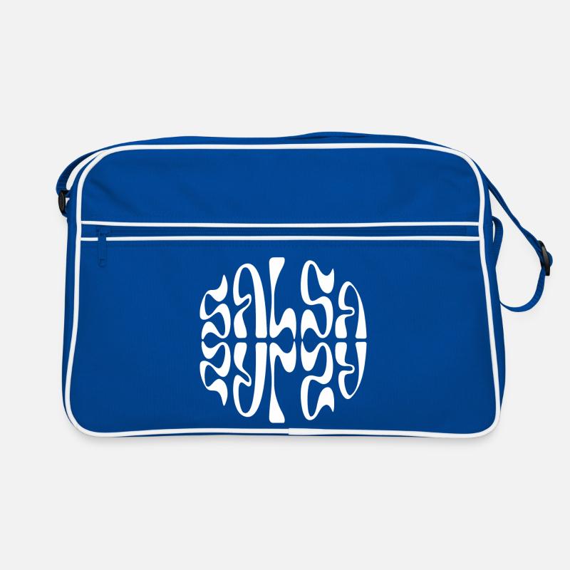 Salsa Pulse Circular Typography Retro Bag
