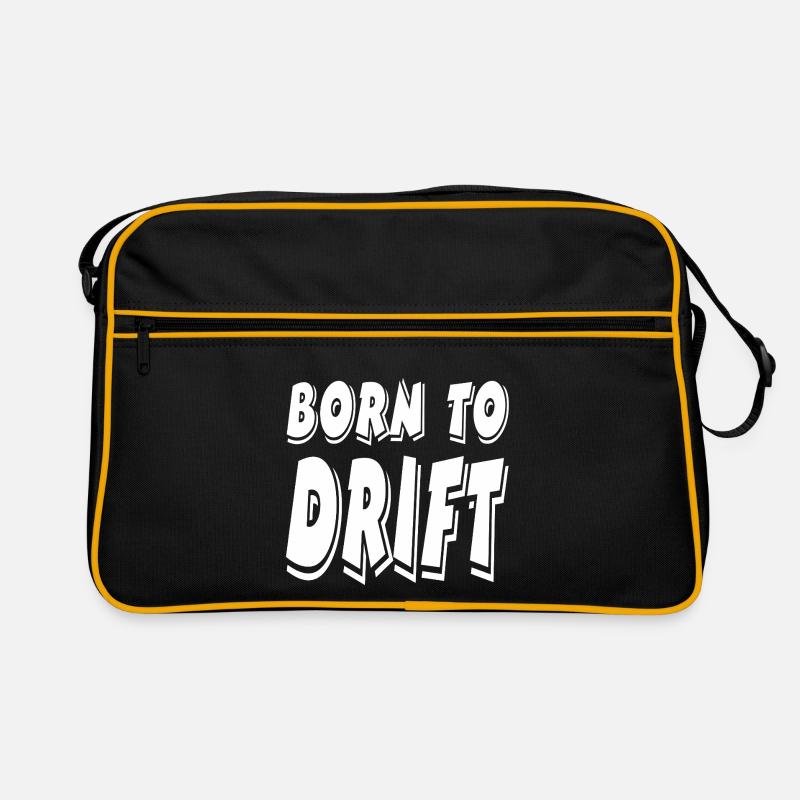 Auto - Retro Tasche - Schwarz/Gold