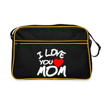 Mutter - Retro Tasche - Schwarz/Gold - Vorne