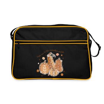 Patchwork Pumpkin Patch - Retro Bag - black/gold - Front