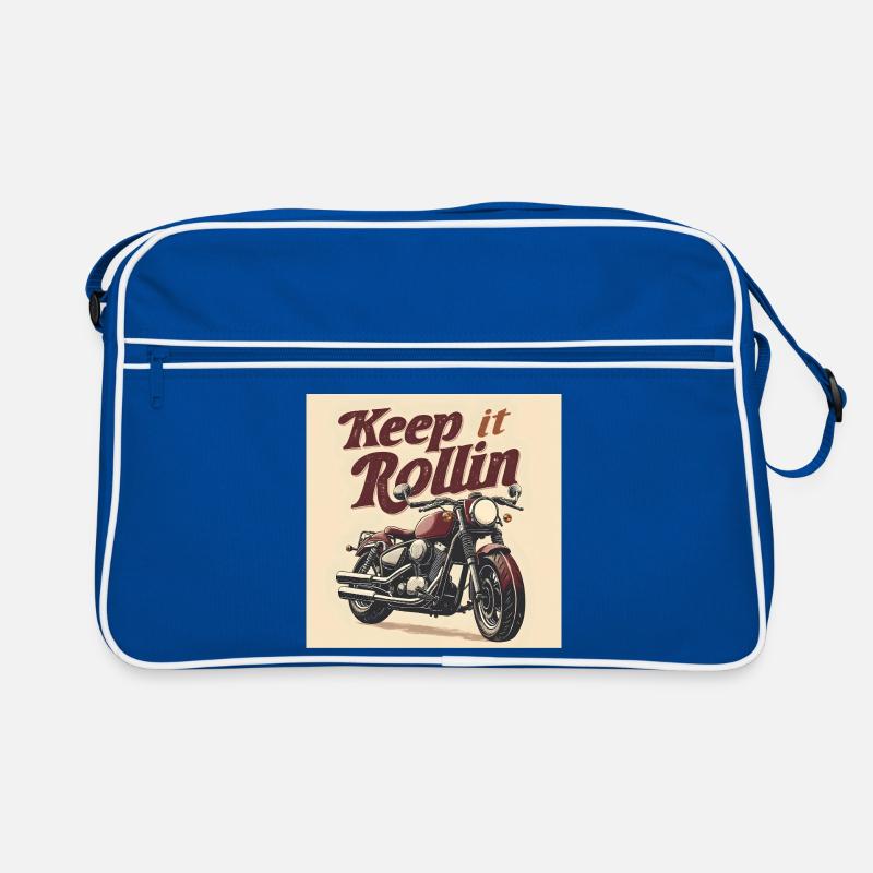 Keep it Rollin' – Typographie minimaliste Sac Retro