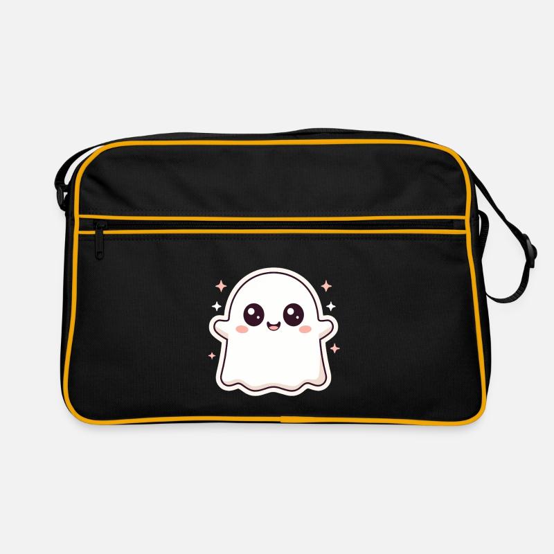 Kawaii Ghost with Glitter – Halloween Cute Retro Bag