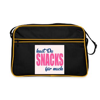 LOVE FOOD SNACKS - Retro Bag - black/gold - Front