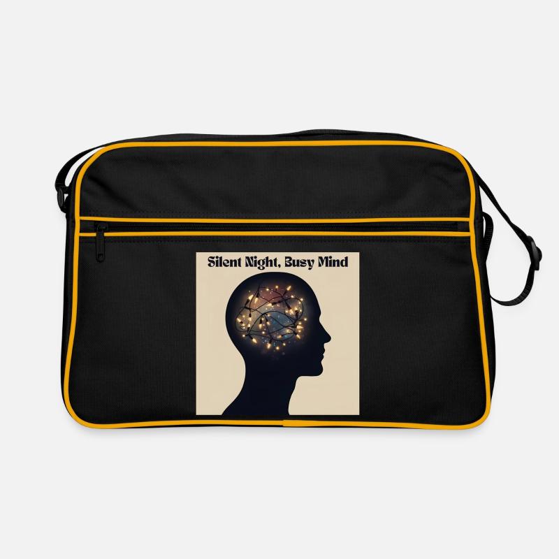 Stille Nacht, hektischer Geist Retro Tasche