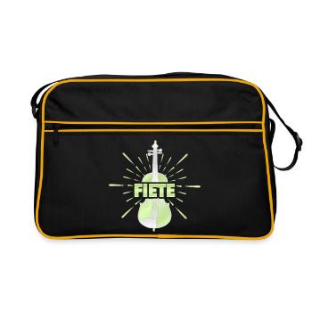 String instrument F - Retro Bag - black/gold - Front