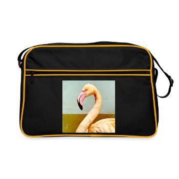 Flamingo - Retro Bag - black/gold - Front