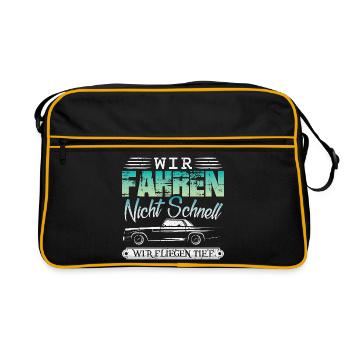 Auto Tuner Tuning Kfz Werkstatt Mechaniker Spruch - Sac Retro - noir/or - Devant