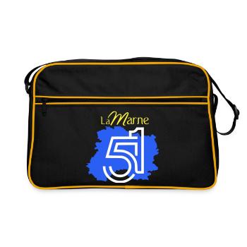 Die Marne 51 - Retro Tasche - Schwarz/Gold - Vorne