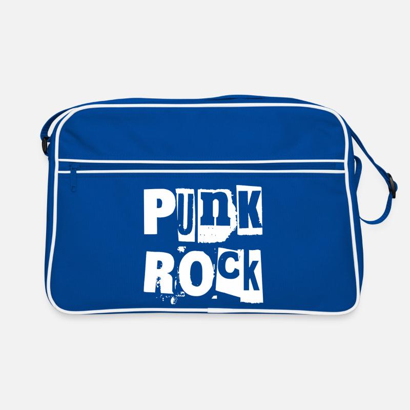 Punkrock Distressed Text Kunst Retro Tasche