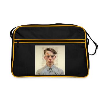Patchwork Portrait Collage - Retro Bag - black/gold - Front