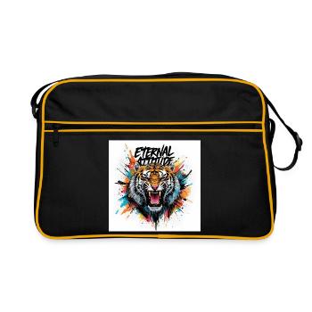 Tiger of Eternal Attitude - Retro Bag - black/gold - Front