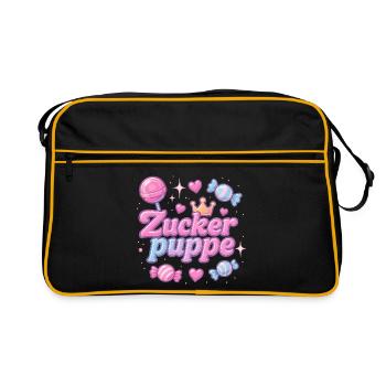 Sugar Doll / Y2K Nickname Statement Design - Retro Bag - black/gold - Front