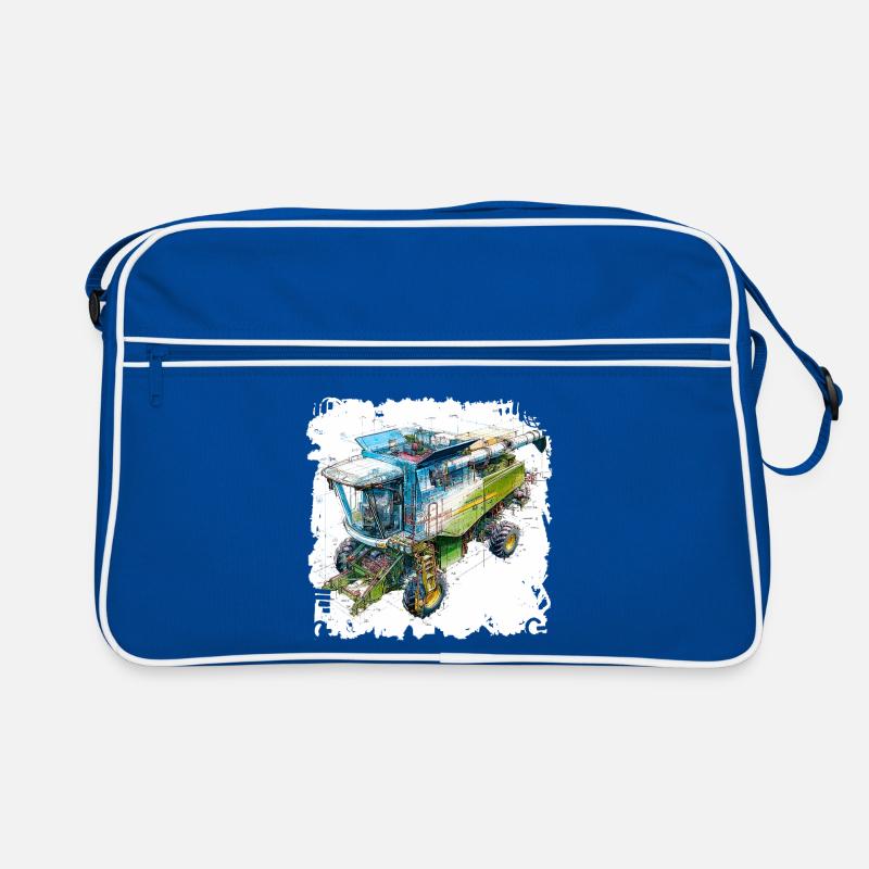 Batteuse à plans colorés, conception CAO Sac Retro