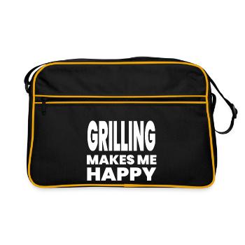 Griller - Sac Retro - noir/or - Devant