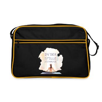 In Silence at Home Yoga Design - Retro Bag - black/gold - Front