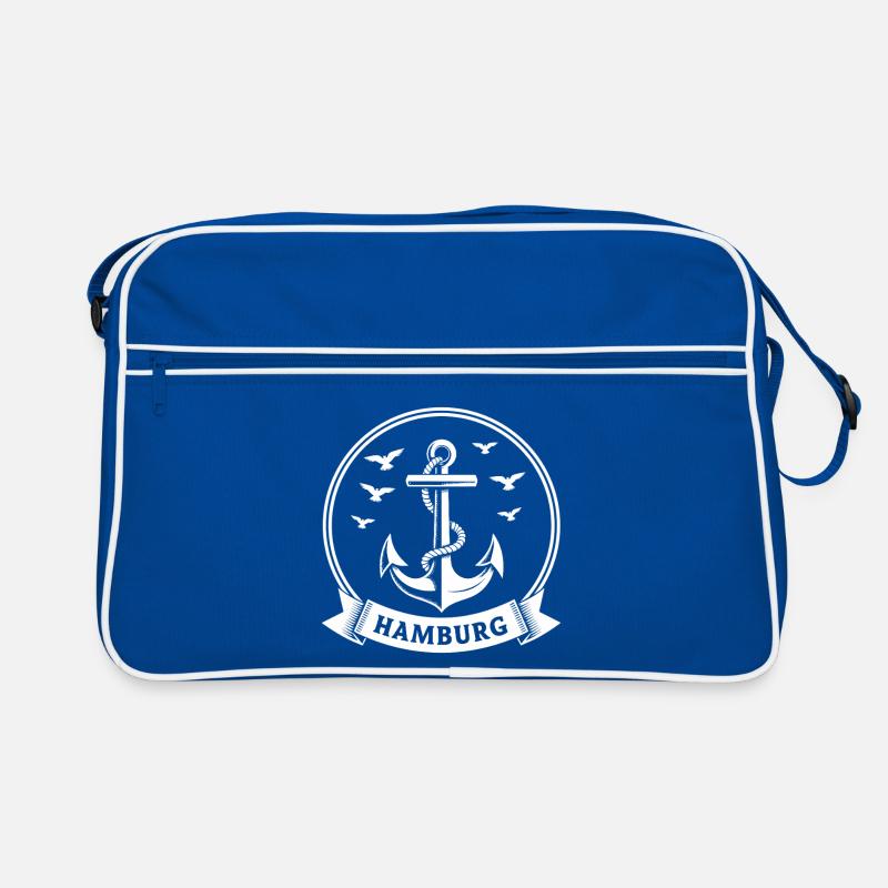 Hamburg Anker Maritimes Wappen Moin Retro Tasche