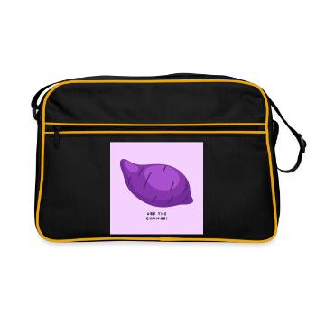 Practice the change - Retro Bag - black/gold - Front