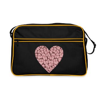 Leo Print Ambiance d’automne - Sac Retro - noir/or - Devant
