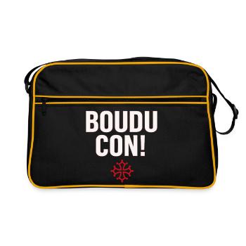 Boudu con ! - Sac Retro - noir/or - Devant