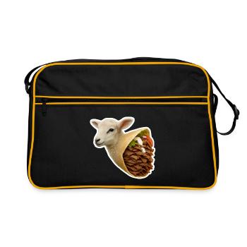 Consommation de viande | Agneau Döner - Sac Retro - noir/or - Devant