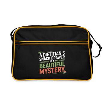 Professional Registered Dietitian Specialized - Retro Bag - black/gold - Front