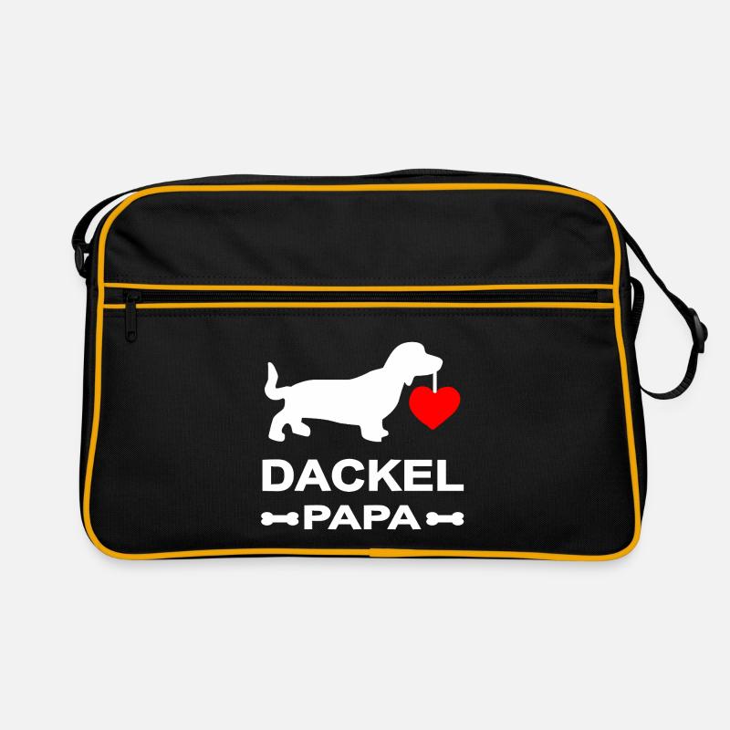 Teckel - Sac Retro - noir/or