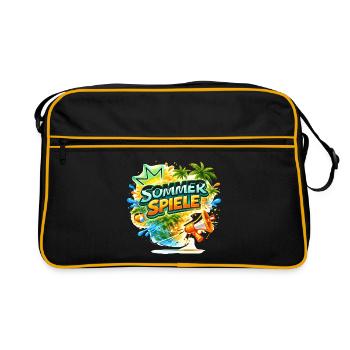 Couleurs des palmiers des Jeux d’été - Sac Retro - noir/or - Devant