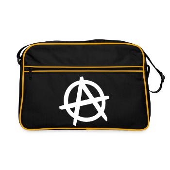 The Couching Dad "Anarchy"  - Retro Tasche - Schwarz/Gold - Vorne