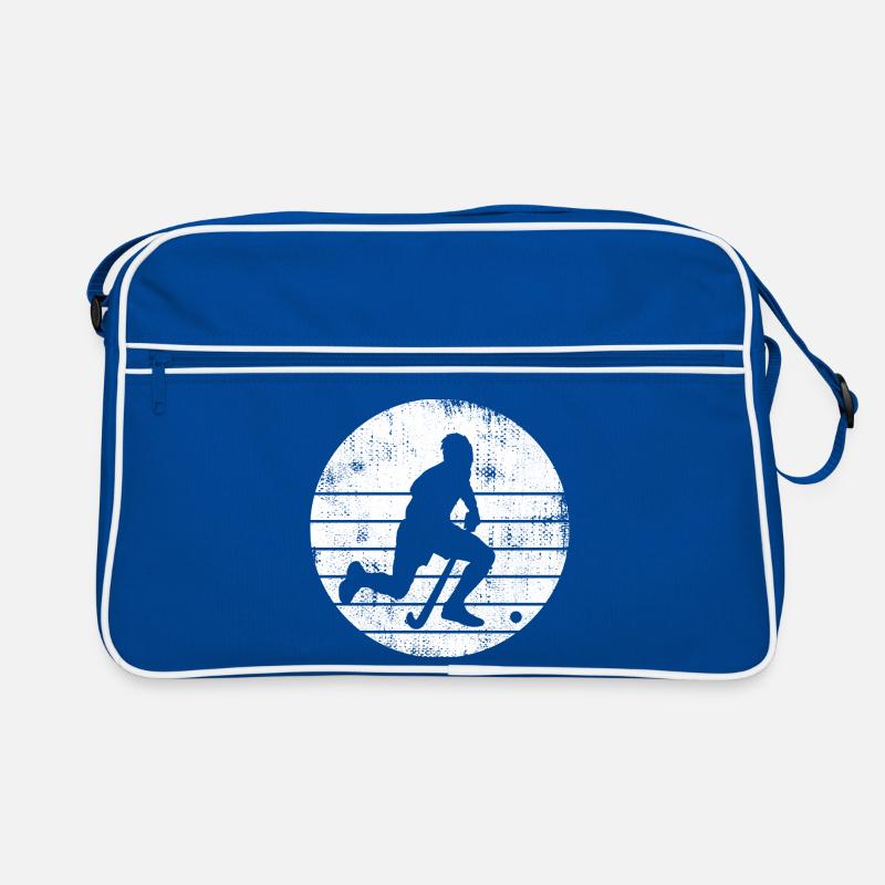 Hockey Player Sketch Retro Bag