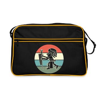 aztec Mayan calendar Inca - Retro Bag - black/gold - Front