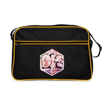 Geometric Graffiti Prism - Retro Bag - black/gold - Front