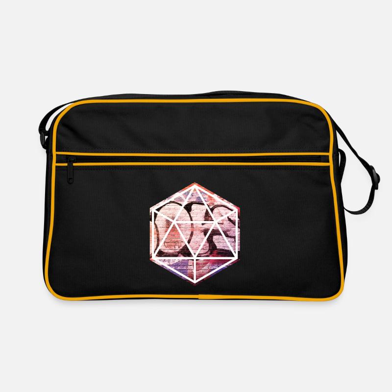 Geometrisches Graffiti-Prisma Retro Tasche